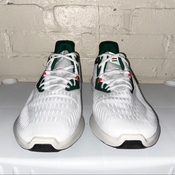 ADIDAS Bounce+ Green and White Sneakers Size 13.5 - Picture 2 of 6